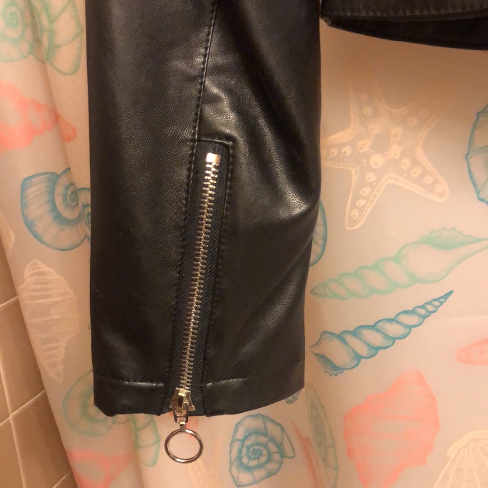 NWOT faux leather embroidered jacket - Picture 10 of 12